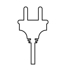 wire cable energy plug icon vector illustration design