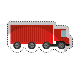 truck vehicle delivery service vector illustration design