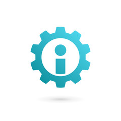 Letter I technology logo icon design template elements