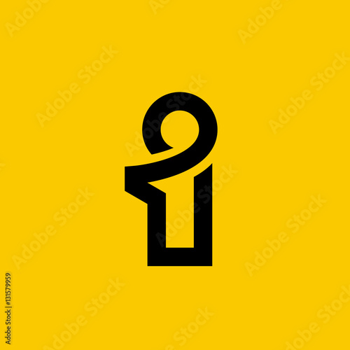 "Letter I logo icon design template elements" Stockfotos und