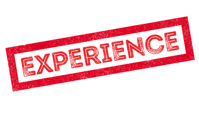 Experience rubber stamp