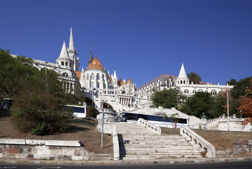Obraz premium Budapest. View of Fisherman's Bastion and the church of St. Matthias