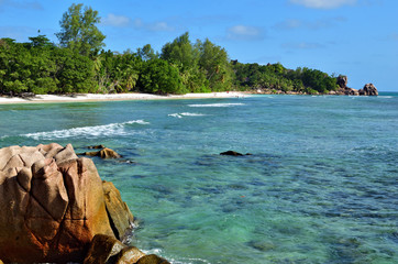 Obraz premium Seychelles, La Digue