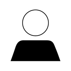 silhouette user avatar icon vector illustration design