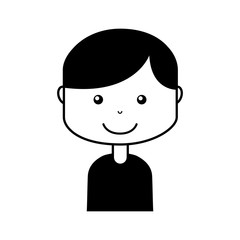 young man avatar character vector illustration design