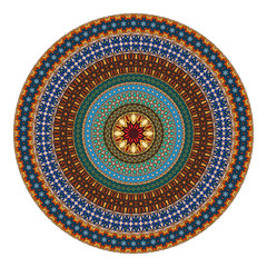 Flower mandala. Vintage decorative elements.