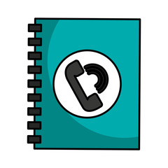 phonebook service isolated icon vector illustration design