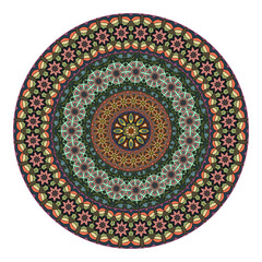 Flower mandala. Vintage decorative elements.