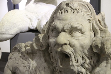 Naklejka premium Museo Pietro Canonica, Roma. Testa del Tritone