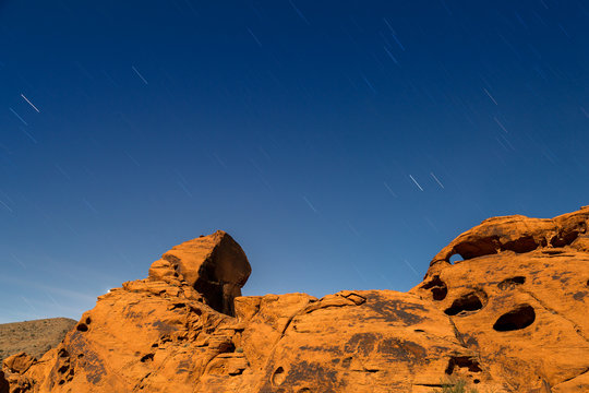 Valley of Fire at Night