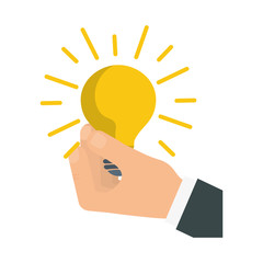 Bulb energy light icon vector illustration graphic design