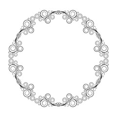 Tracery Frame Isolated On White.