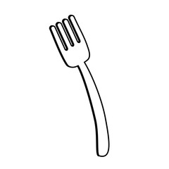 Fork cutlery utensil icon vector illustration graphic design