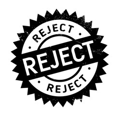 Reject stamp. Grunge design with dust scratches. Effects can be easily removed for a clean, crisp look. Color is easily changed.