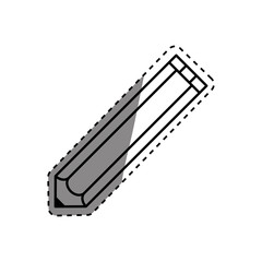 Isolated wooden pencil icon vector illustration graphic design