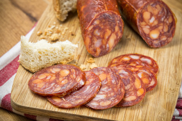 Chorizo Ibérico en rodajas