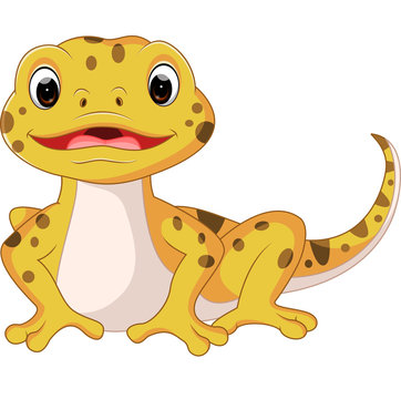 Cute lizard cartoon

