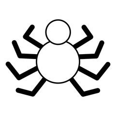 spider animal isolated icon vector illustration design