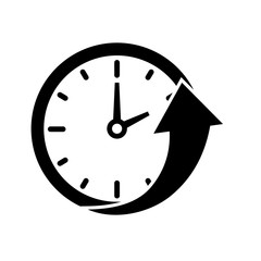 Time clock symbol icon vector illustration graphic design