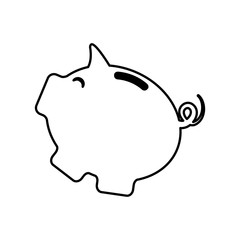 Piggy money savings icon vector illustration graphic design