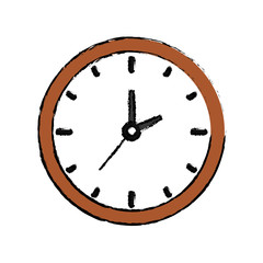 Time clock concept icon vector illustration graphic design