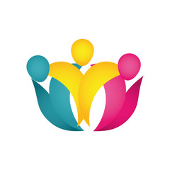 People abstract pictogram icon vector illustration graphic design