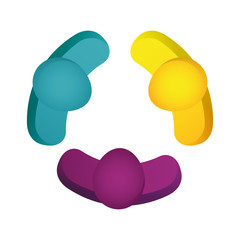 People abstract pictogram icon vector illustration graphic design