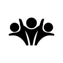 People abstract pictogram icon vector illustration graphic design