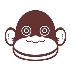 Cute monkey logo