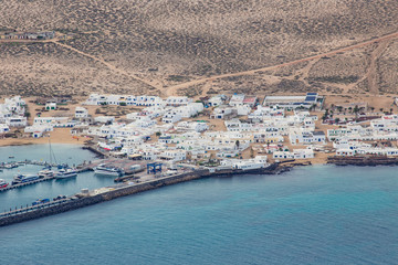 Fototapeta premium Isla Graciosa, in Lanzarote, Canary Islands, Spain.