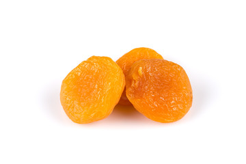 dried apricots isolated