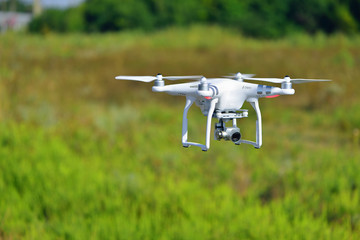 Quadrocopters flying in the field
