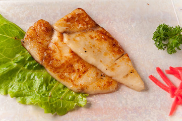 Japanese grill cod fish