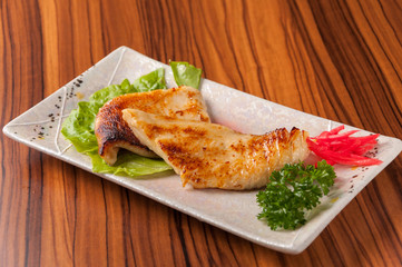 Japanese grill cod fish