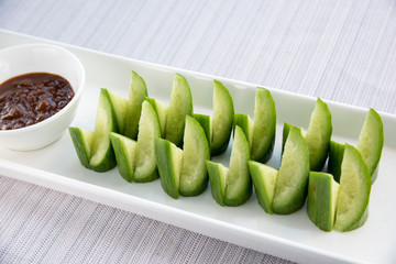 Small Cucumber with Soy Bean Paste