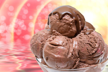 Ice cream close up
