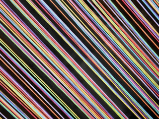 Colorful stripes in black background