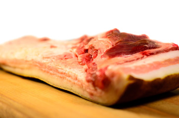 Fresh raw pork belly