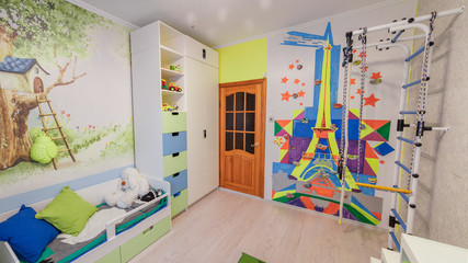 interior of kids playing room