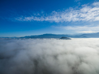 Fototapeta na wymiar sky over the clouds 04