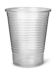 Single plastic cup vertically