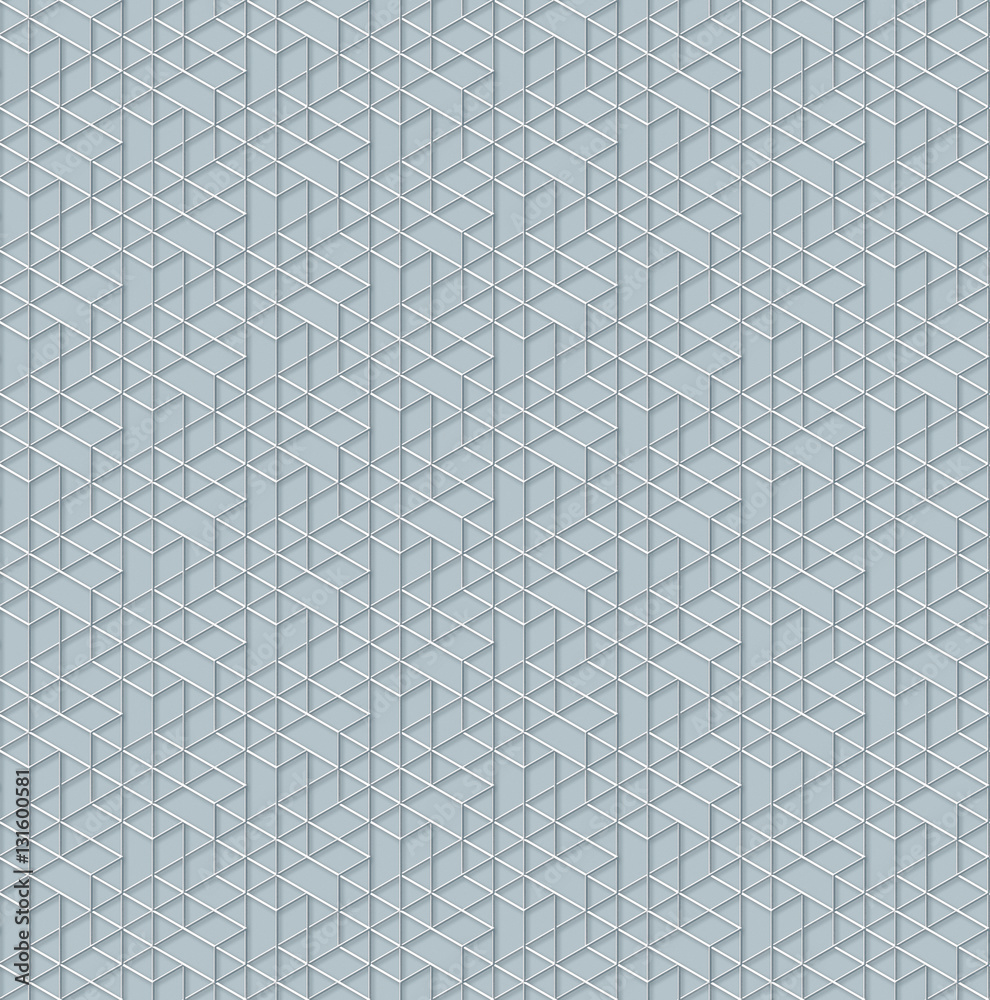 Poster white abstract geometrical seamless background 3d render