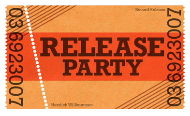 Ticket Eintritt Eintrittskarte Record Release Party - old Style Ticket - Webshop