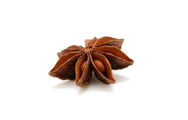 Star anise isolated on white background