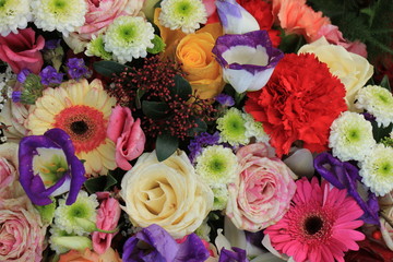 Colorful wedding flowers