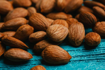 Dry apricot nut background