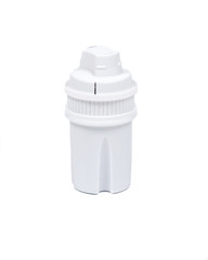 Premium carbon water filter isolated on white background