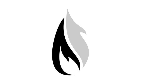 fire, hot, heating logo vector
