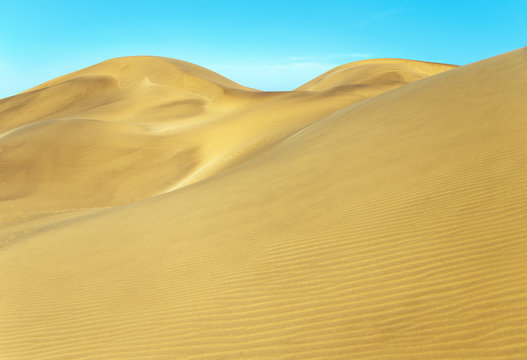 The Dune 7 in Sossusvlei plato of Namib Naukluft National Park - Namibia, South-West Africa