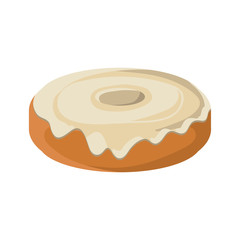 Donut icon. Bakery food shop traditional and product theme. Isolated design. Vector illustration